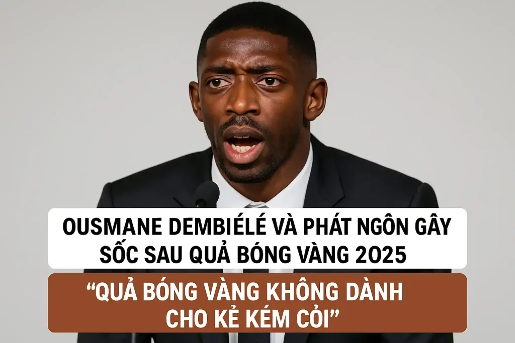 Ousmane Dembele và phát ngôn gây sốc sau Quả bóng vàng 2025